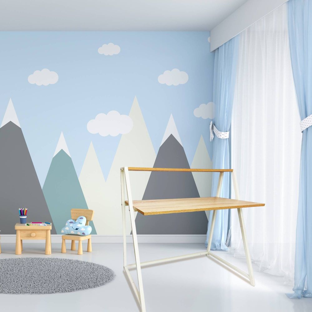 Mesa Ordenador auxiliar o estudio infantil modelo Sintra Color Cambria Blanco