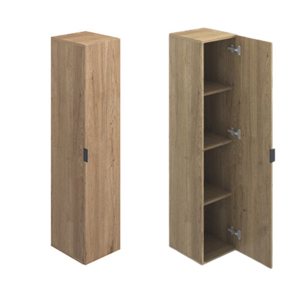 Meyvaser Mueble de salón y TV Conjunto muebles de salón apilable 196 Cm Ancho Color Madera y Blanco