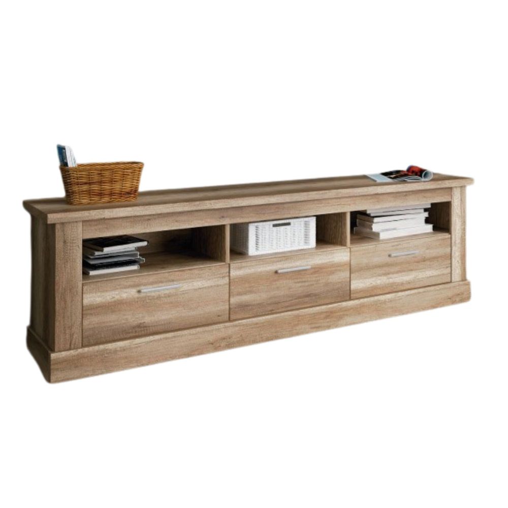Mueble de Comedor, Mueble Salón, Acabado en Color Cañón, Medidas: 305 cm (Ancho) x 174,7 cm (Alto) x 41,8 cm (Fondo)