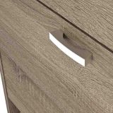 Zapatero Recibidor Roble – Mueble Auxiliar Estrecho con 2 Puertas | Capacidad 12 Pares | 81,6 x 60 x 25 cm