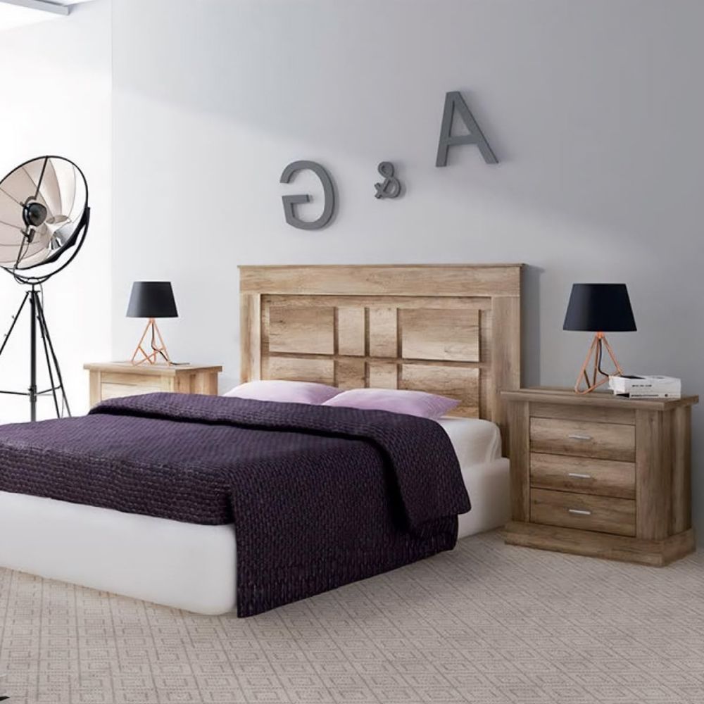 Cabecero Nórdico de 160 (Ancho) x 120 (Alto) x 3,8 (Fondo) Cm | Práctico y Elegante | Color Cañón (para Cama de 135-140 o 160)